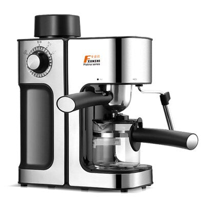 Italian Automatic Coffee Maker Machine Semi-automatic Steam Type Pump Pressure Milk Foam Cafetera Espresso Machine Kitchen
