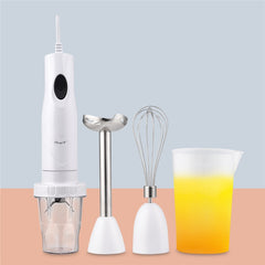 4 in 1 Immersion Electric Hand Stick Blender Mixer Baby Food Juicer Egg Meat Grinder Portable Easy-Cleaning Kitchen Processor