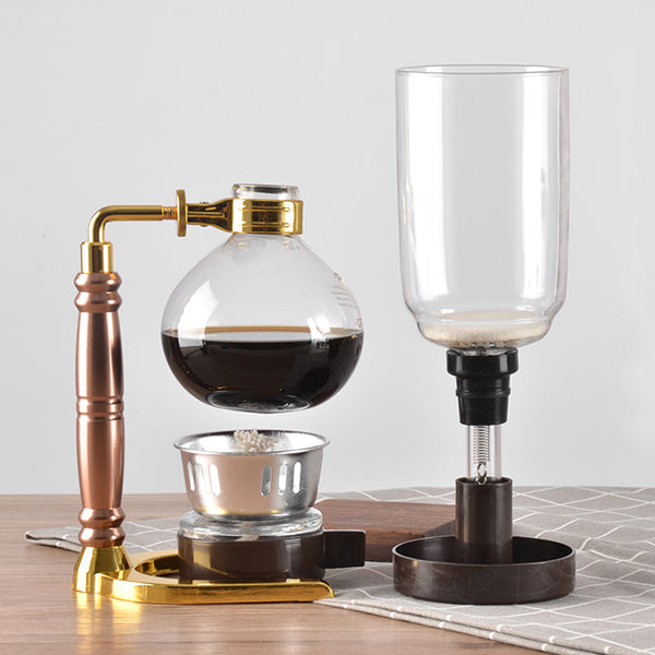 Japanese Style Siphon 360ml Glass Coffee maker Tea Siphon Pot Vacuum Coffee Maker Coffee Machine Filter Kahve Makinas